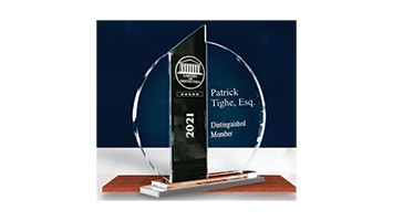 Top Rated Lawyers | 2021 | Patrick Tighe, Esq. | Distinguished Member