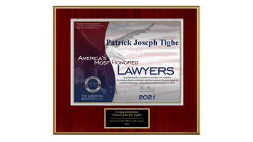 Patrick Joseph Tighe | America's Most Honored Lawyers | 2021