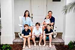 Patrick Tighe and his family