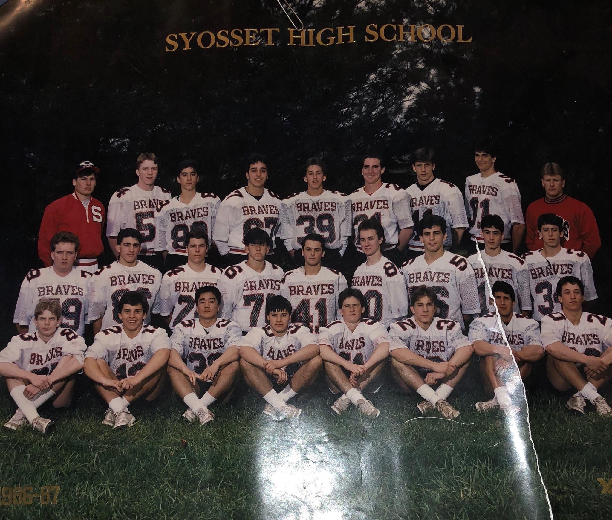Patrick Tighe's Syosset high school lacrosse team